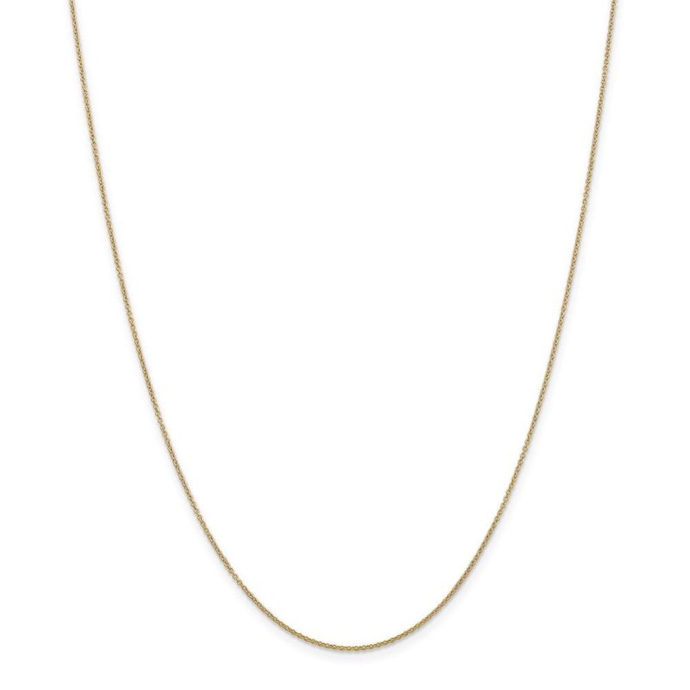 14k Yellow Gold Textured Rabbit Necklace - 20 Inch - Picture 3 of 6